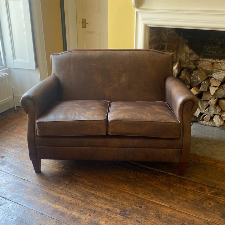 Burlington 2-Seater Sofa in Vintage Tan Leather