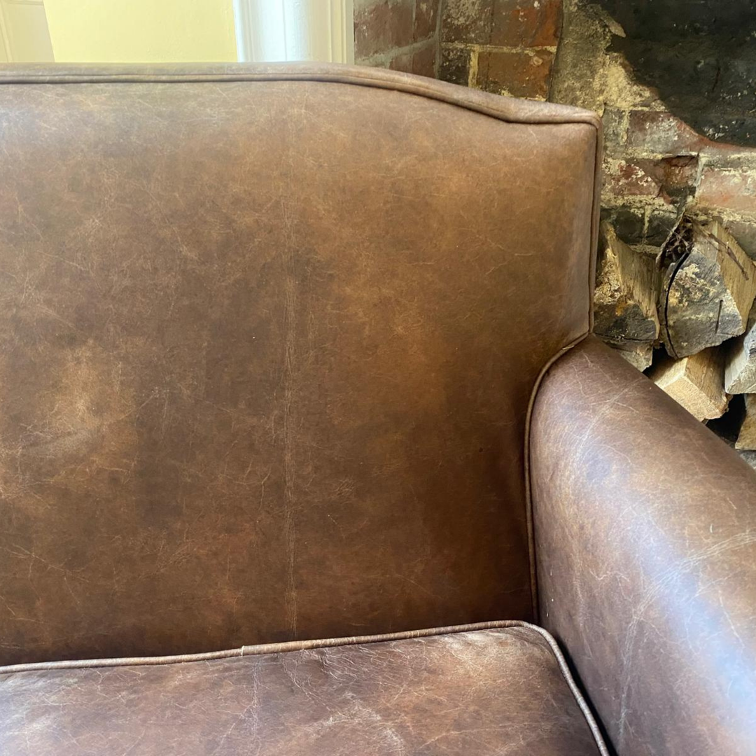 Burlington 2-Seater Sofa in Vintage Tan Leather