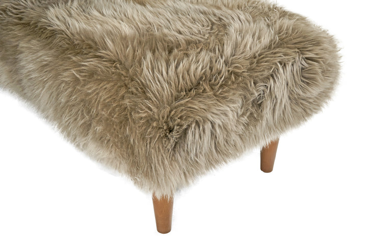 Sheepskin Footstool / Bench