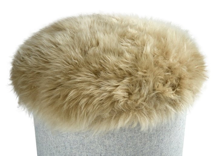 Sheepskin Muffin Footstool