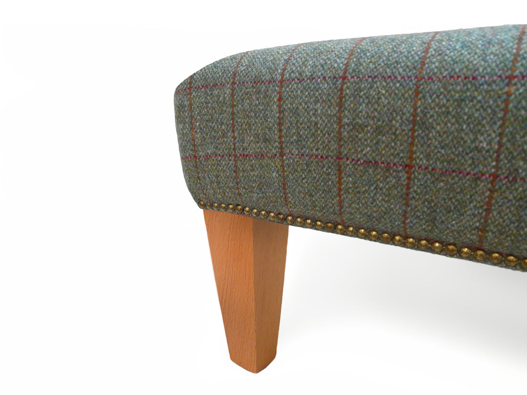 Genuine Harris Tweed Footstool / Coffee Table