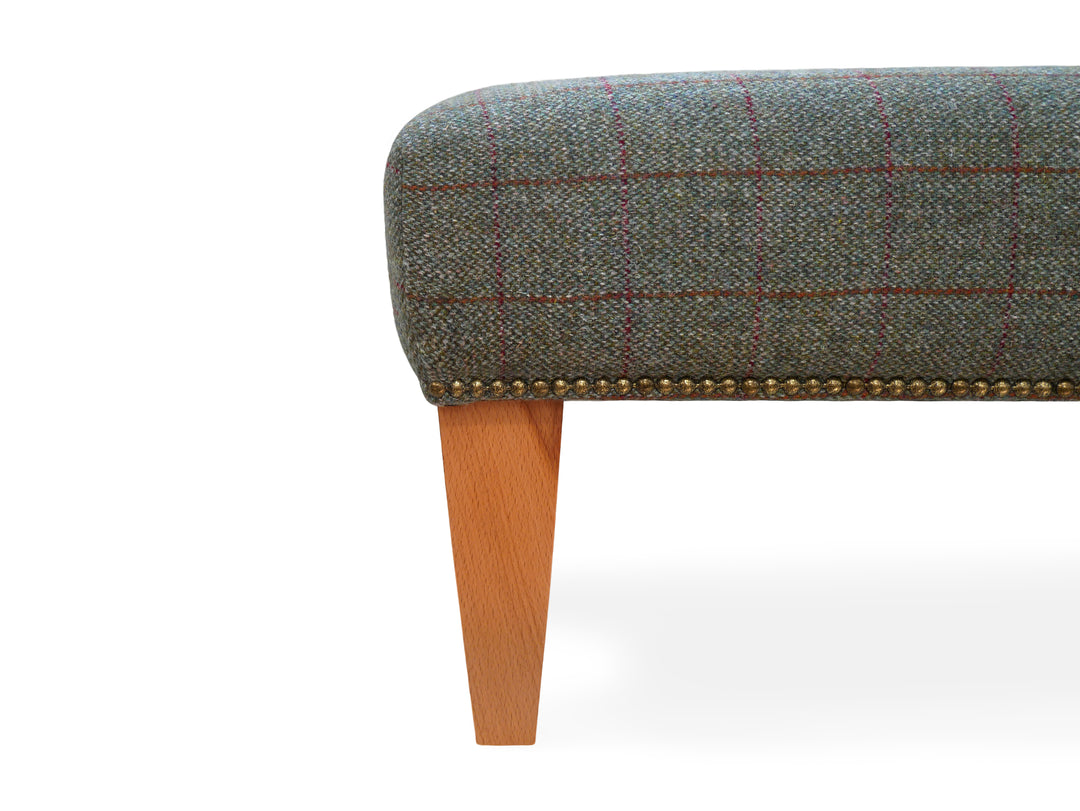 Genuine Harris Tweed Footstool / Coffee Table