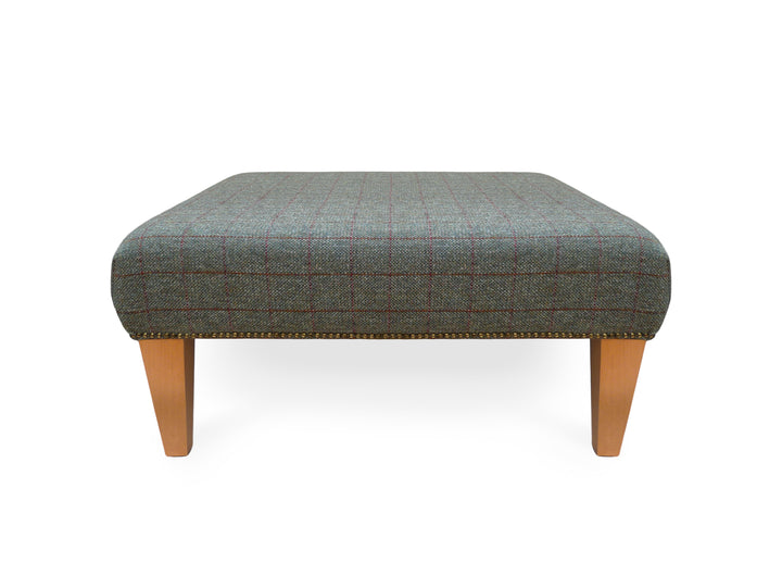 Genuine Harris Tweed Footstool / Coffee Table