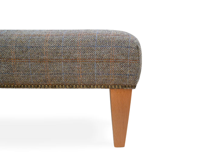 Genuine Harris Tweed Footstool / Coffee Table