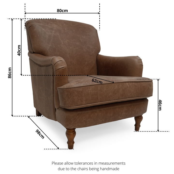 The 'Howard' Vintage Leather Armchair