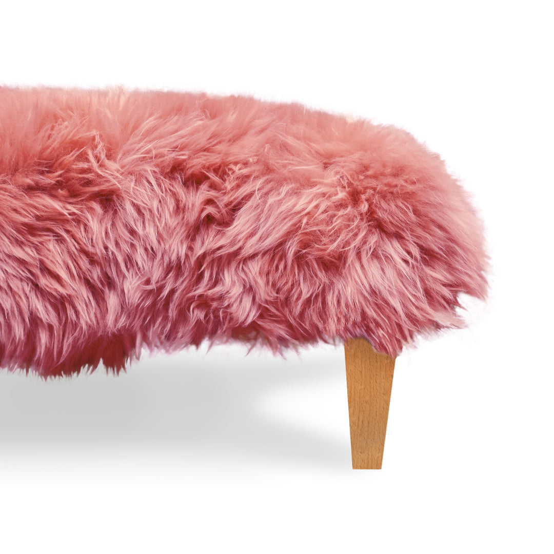 Sheepskin Footstool Coffee Table