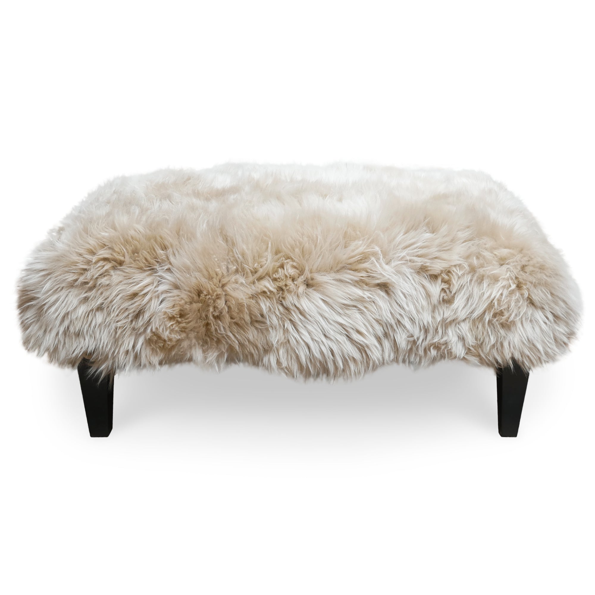 Shearling footstool store