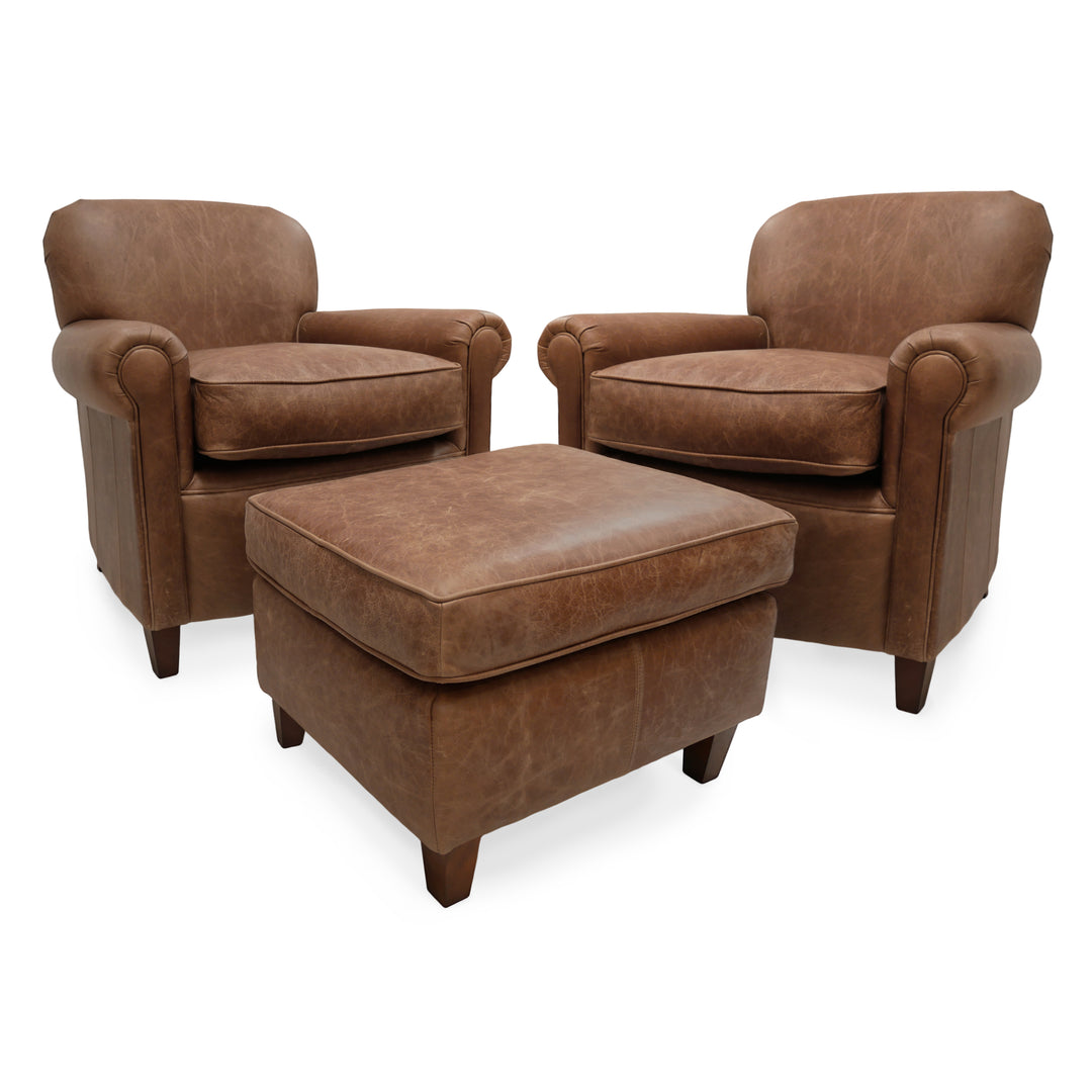Sir Walter Distressed Vintage Leather Armchair