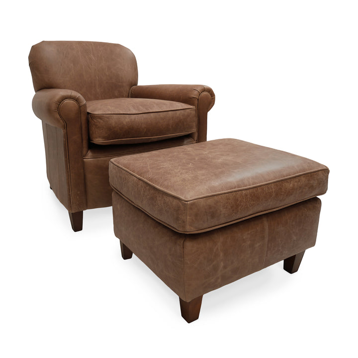 Sir Walter Distressed Vintage Leather Armchair