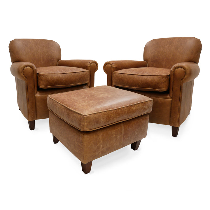 Sir Walter Distressed Vintage Leather Armchair