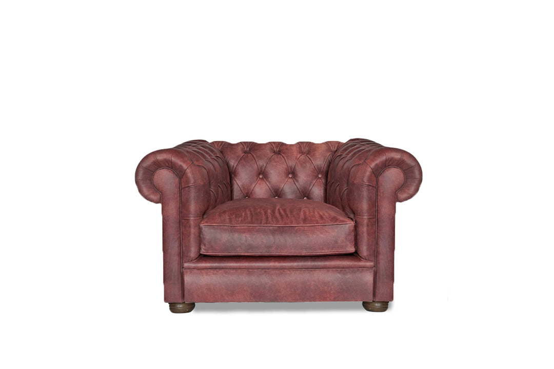 The Alfie Distressed Vintage Leather Chesterfield Sofa