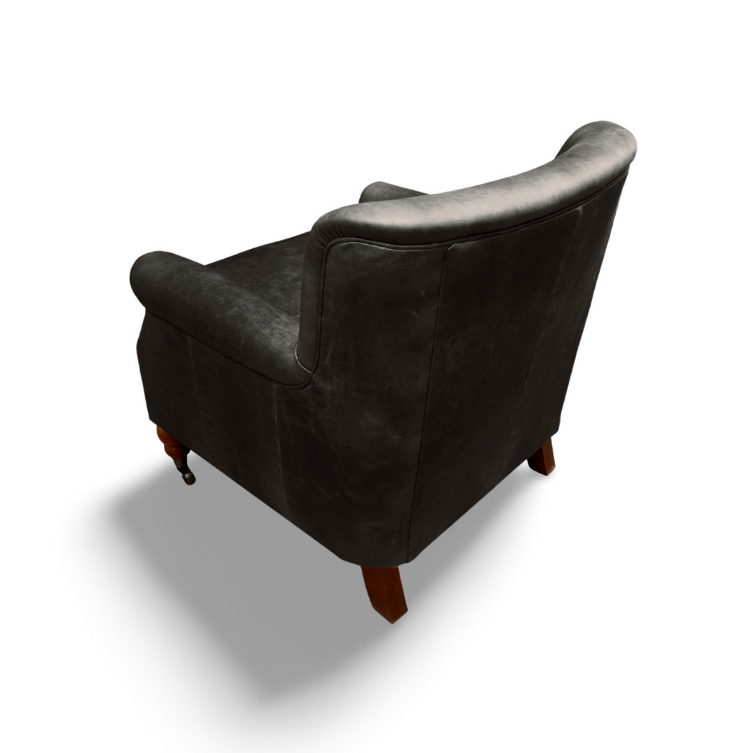 The 'Wilder' Distressed Vintage Leather Club Armchair