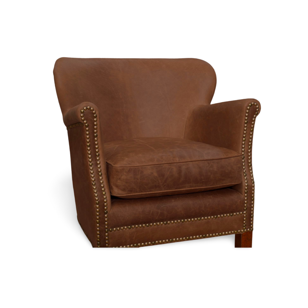 The 'Eccentric' Vintage Leather Club Armchair