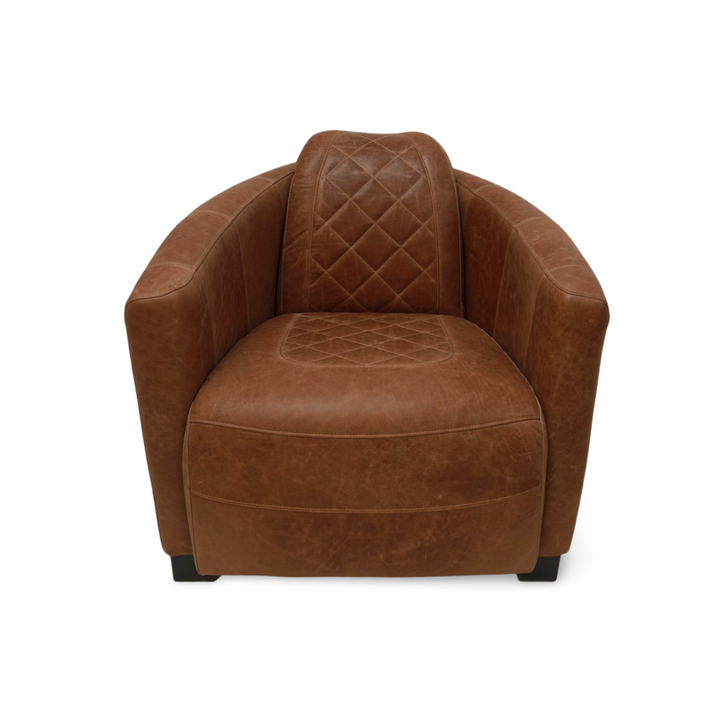 The 'Jet' Mid Century Vintage Leather Armchair